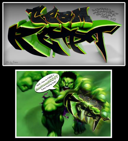 Rendered "graffiti-Style" Logo