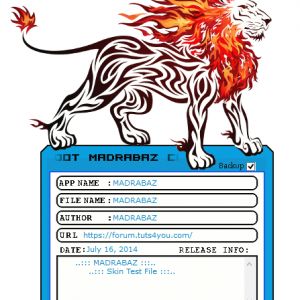 More information about "MADRABAZ White Fire Lion DUP2 Sikin"
