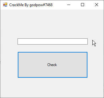 More information about "godpow#7468 CrackMe"