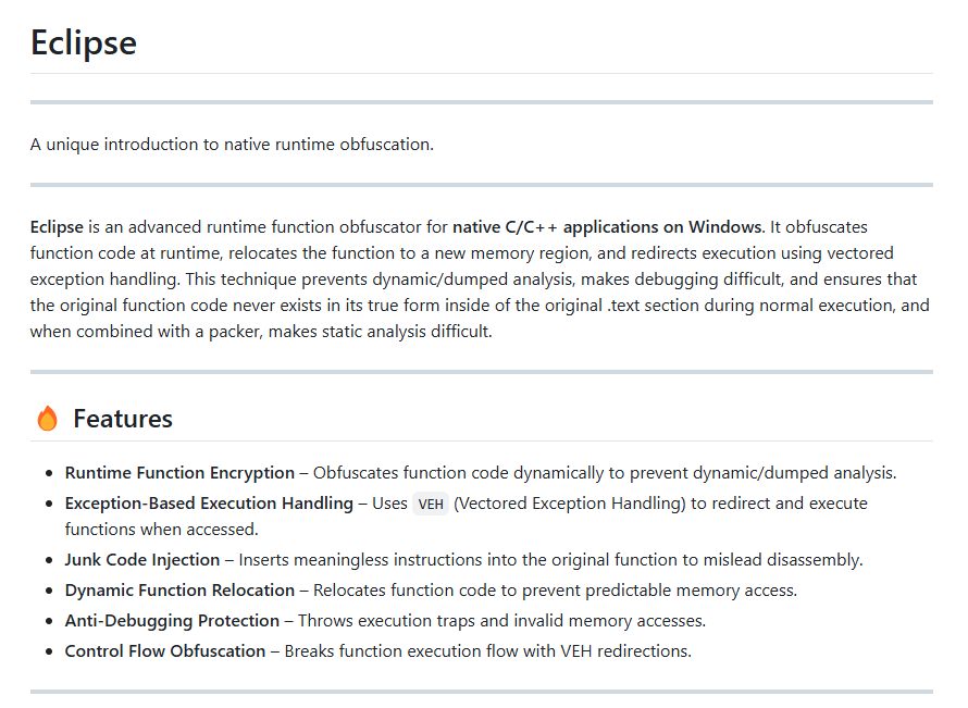 Eclipse Runtime Obfuscator