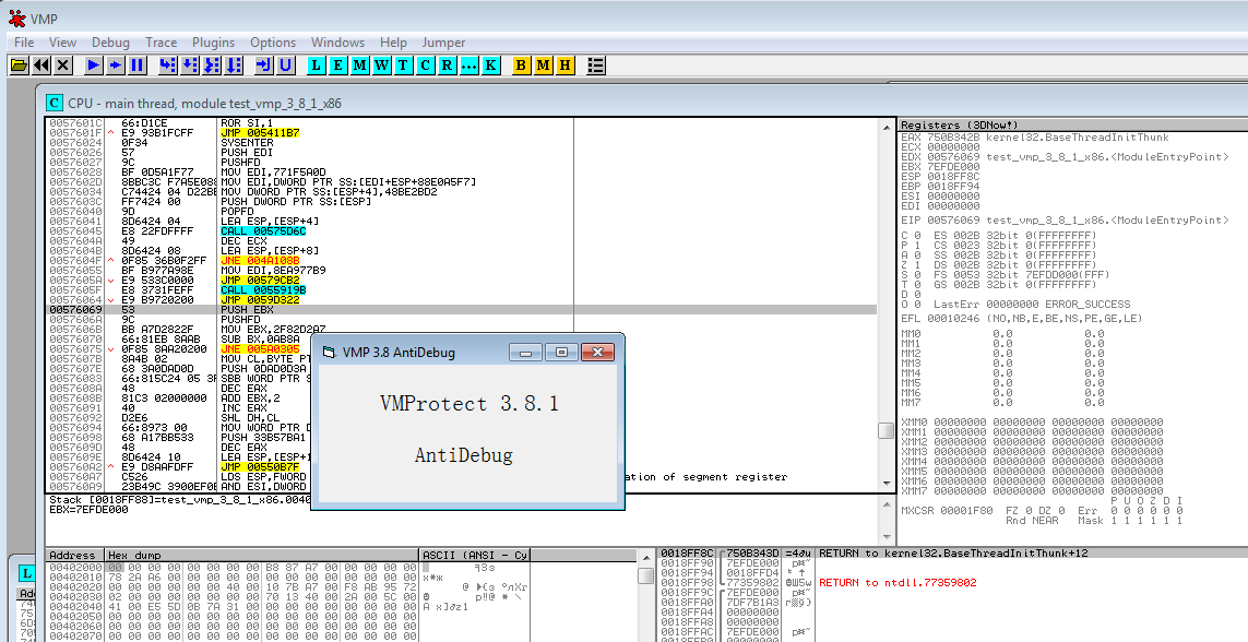 VMProtect Heaven's Gate Anti-Debug Bypass to VectorHandler - Reverse ...